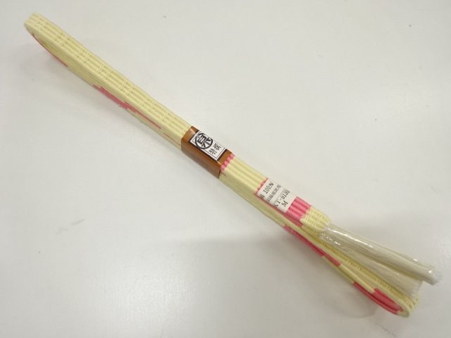 JAPANESE KIMONO / UNUSED HAND-TIED OBIJIME